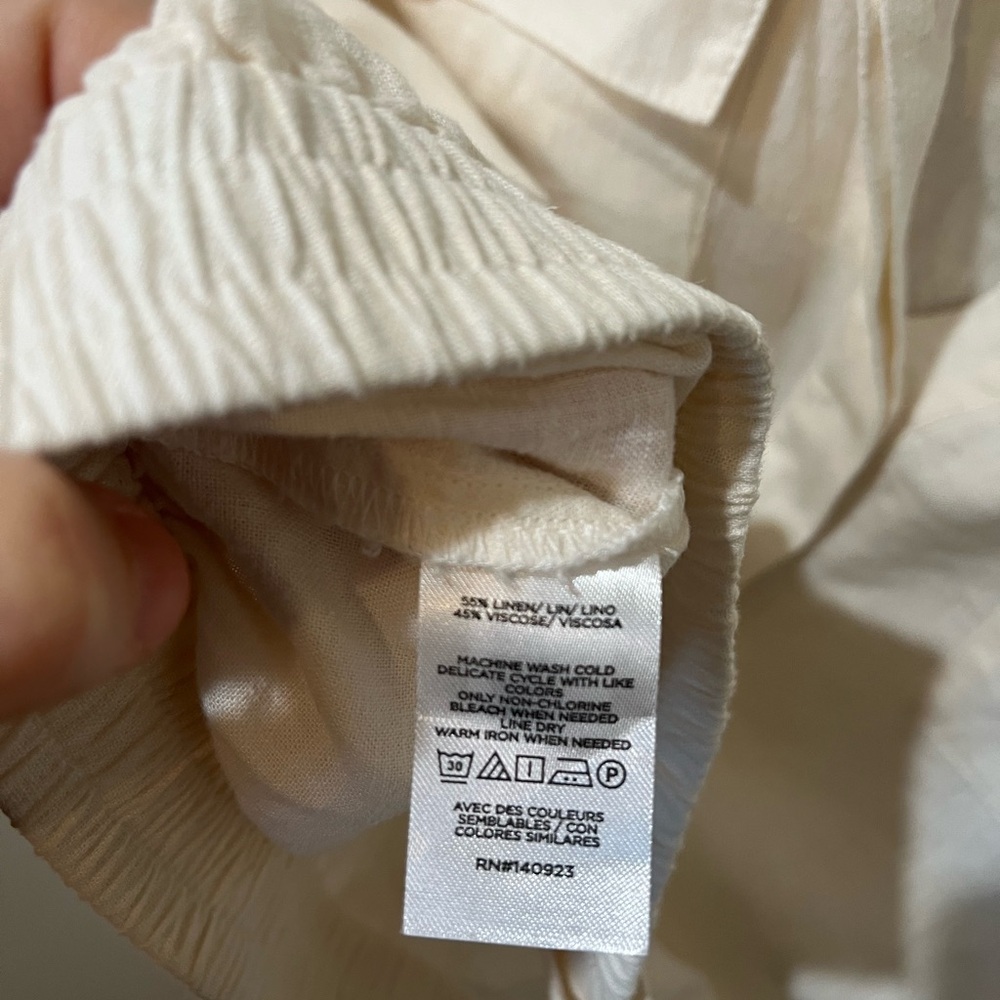 LOFT Cream Collared Shirt - Picture 6 of 6